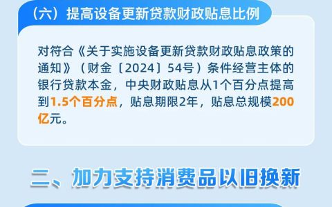 图解||关于加力支持大规模设备更新和消费品以旧换新的若干措施（发改环资〔2024〕1104号）20240724